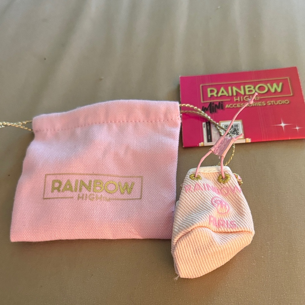 Rainbow High Pink and Gold Kids Mini Bag
